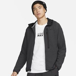 Nike Tech Essentials Lined Woven Full-Zip Hooded Jacket DQ4322-070 (Black)